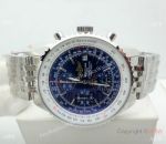 New Replica Breitling Navitimer Edition Speciale 46mm Watch SS Blue Dial